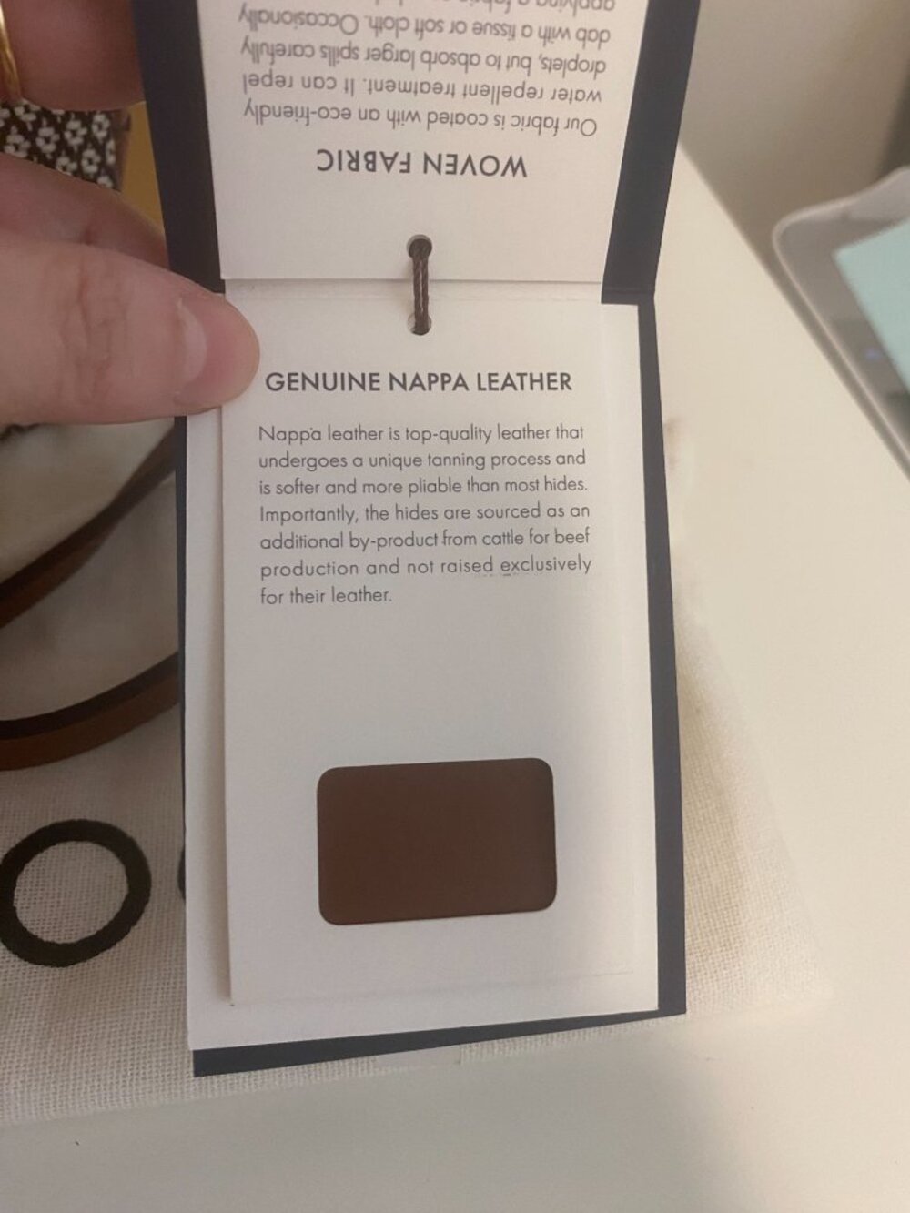 NWT Chicago Mini—Align / Salt & Pepper with Brown Leather by Toorbon - Picture 4 of 15